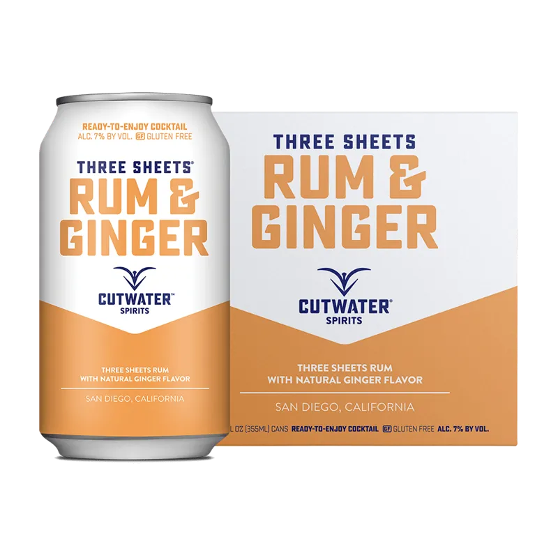 Cutwater Spirits Three Sheets Rum And Ginger Cocktail view 1