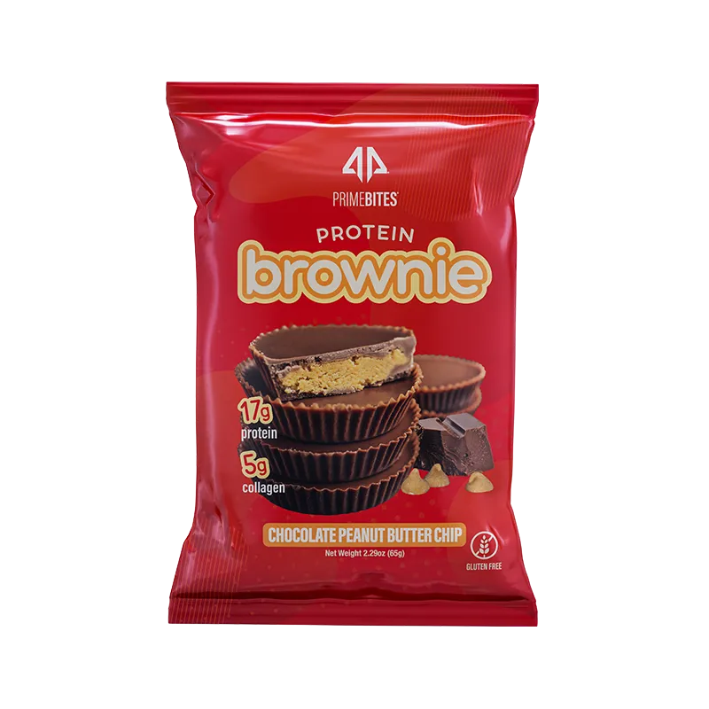 Ap Primebites Protein Brownie Chocolate Peanut Butter Chip view 1