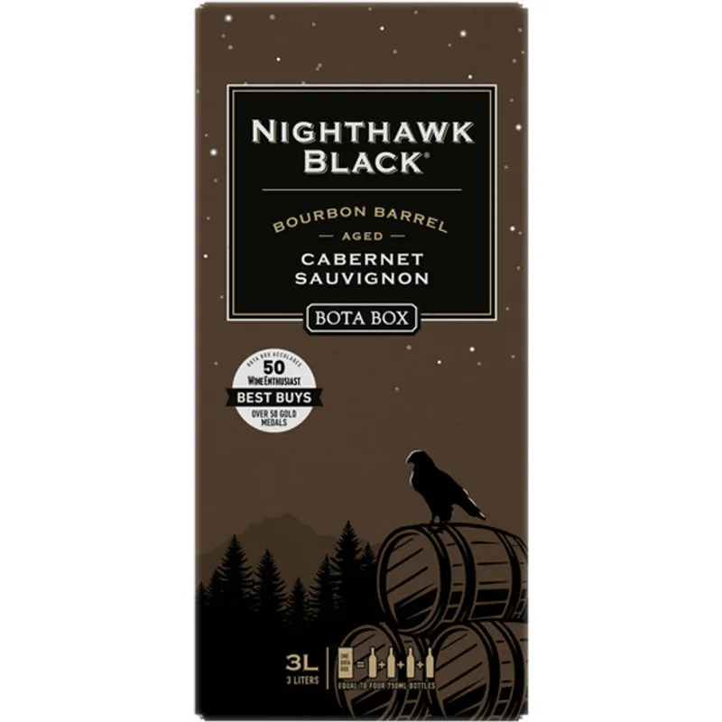 Bota Box Nighthawk Bourbon Barrel Aged Cabernet Sauvignon Box view 1