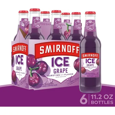 Smirnoff Ice Wild Grape 6 Pack 11.2 oz Bottles