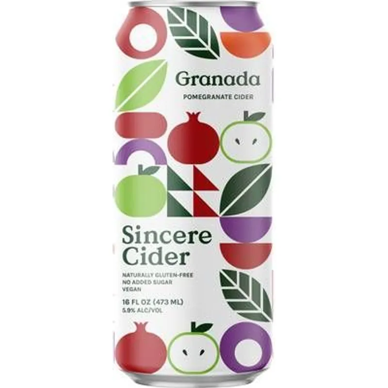 Sincere Cider Granada Pomegranate Cider view 1