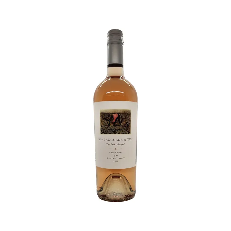 The Language of Yes Les Fruits Rouges Rosé 2023 view 1