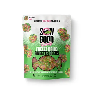 Sow Good Freeze Dried Sweeter Geeks Candy 1.2 oz Bag