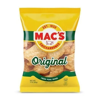 Mac's Original Fried Pork Skins 3 oz Bag