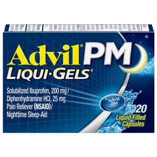 Advil PM Liqui-Gels Ibuprofen Diphenhydramine HCl