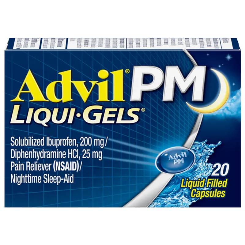 Advil PM Liqui-Gels Ibuprofen Diphenhydramine HCl view 1