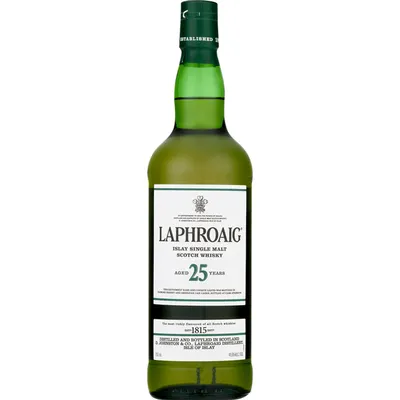 Laphroaig 25 Year Old Single Malt Scotch Whisky 750ml