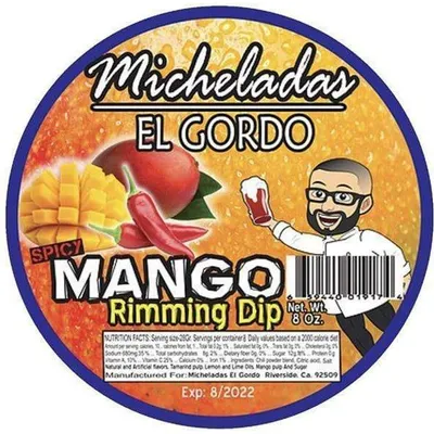 Micheladas El Gordo Spicy Mango Rimming Dip 8oz Dip
