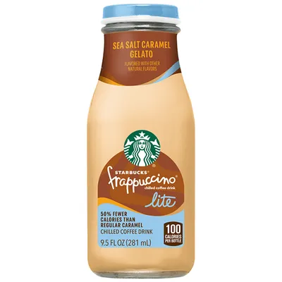 Starbucks Frappuccino Lite Sea Salt Caramel Gelato 9.5 oz Bottle
