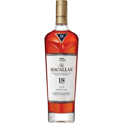 The Macallan Double Cask 18 Year Old Single Malt Scotch Whisky 750ml Bottle