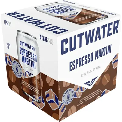 Cutwater Spirits Espresso Martini 4 Pack 12oz Cans