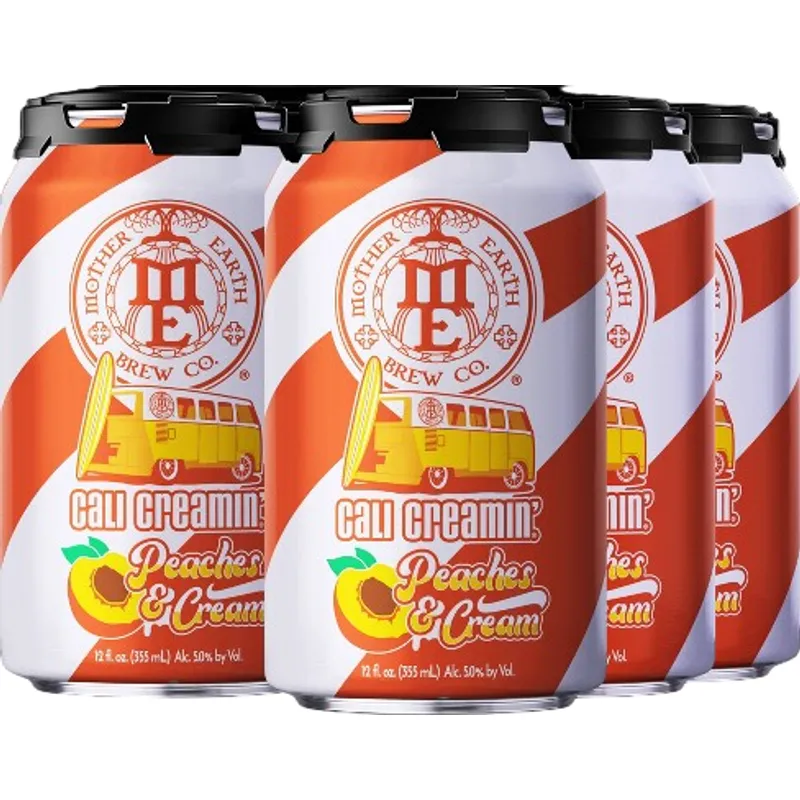 Mother Earth Brew Co. Cali Creamin' Peaches & Cream Ale Craft Beer view 1