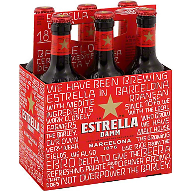 Estrella Damm Lager Beer view 1