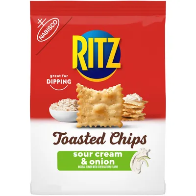 Ritz Toasted Chips Sour Cream & Onion 8.1 oz Bag