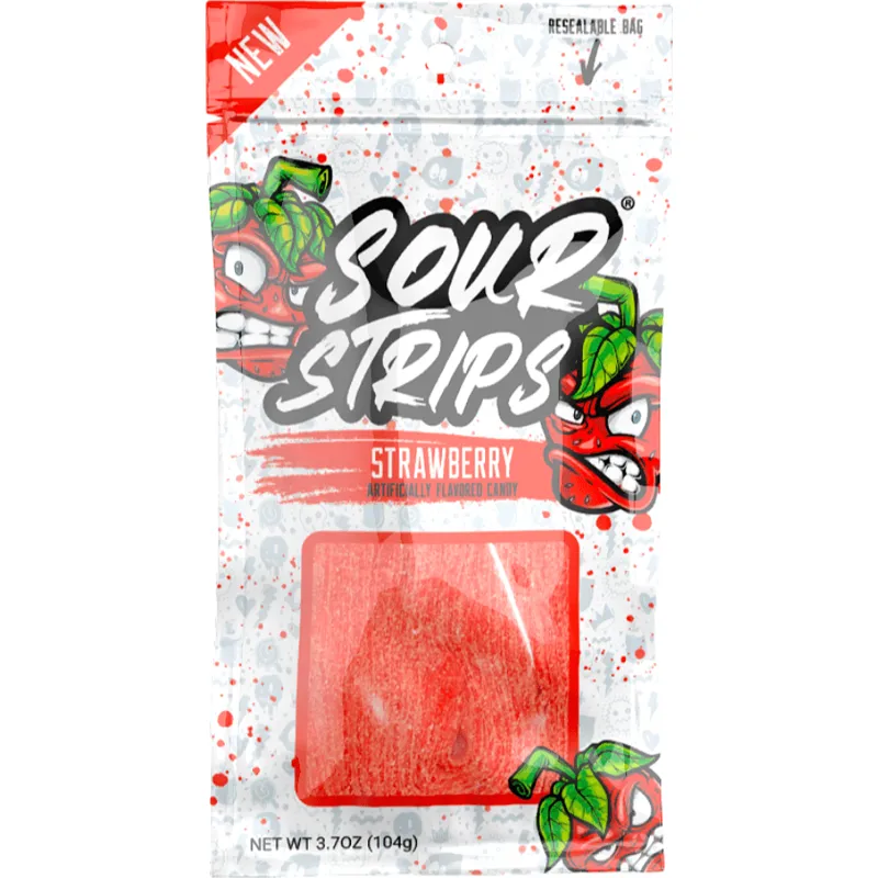 Sour Strips Strawberry view 1