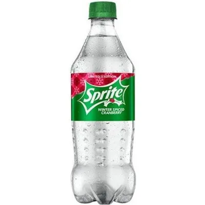 Coca-Cola Sprite Winter Spiced Cranberry Soda 20oz Plastic Bottle