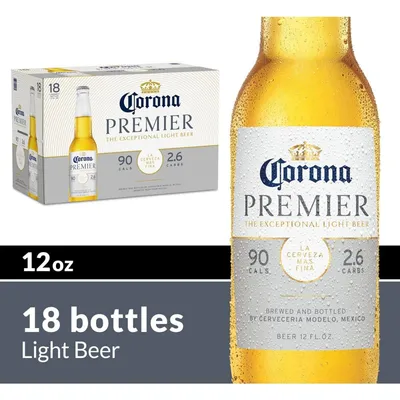 Corona Premier Lager Beer 18 Pack 12 oz Bottles