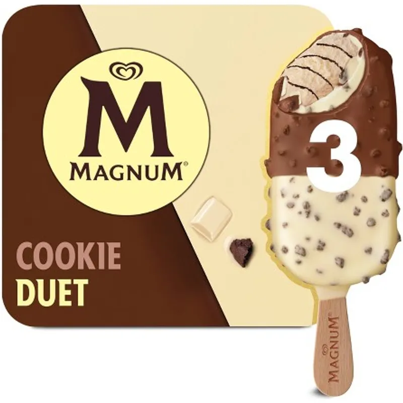 Magnum Cookie Duet Ice Cream Bars Box view 1