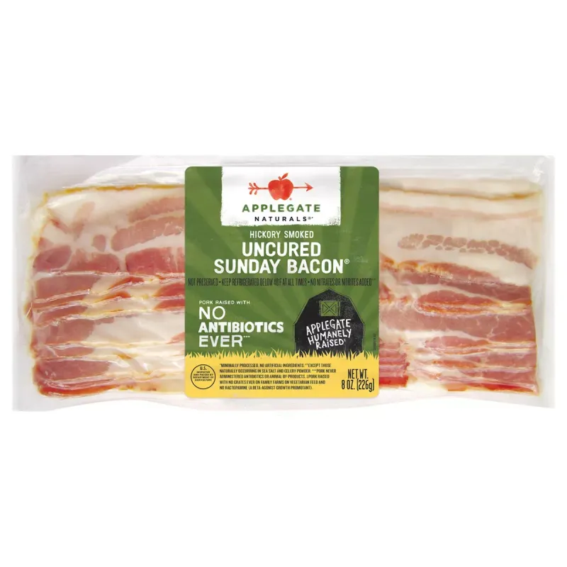 Applegate Naturals Uncured Sunday Bacon view 1