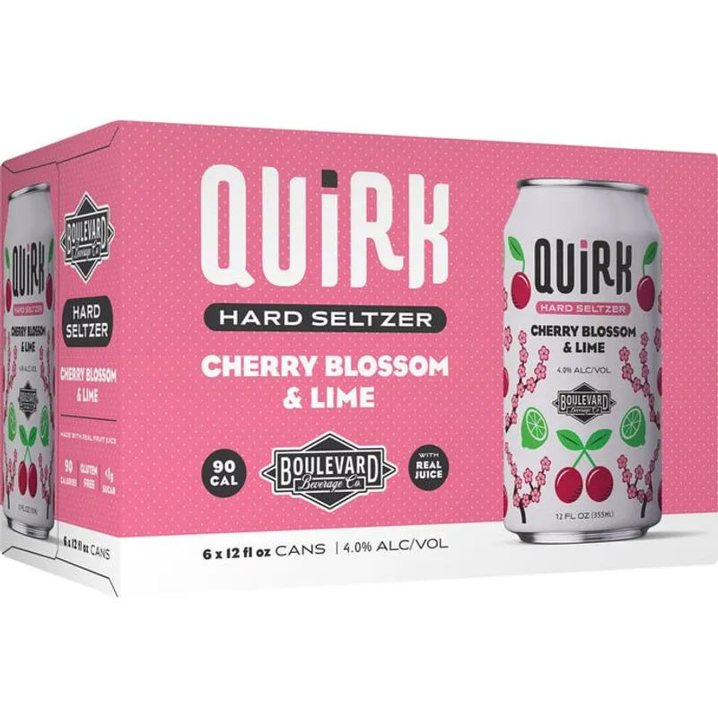 Quirk Cherry Blossom & Lime Hard Seltzer view 1