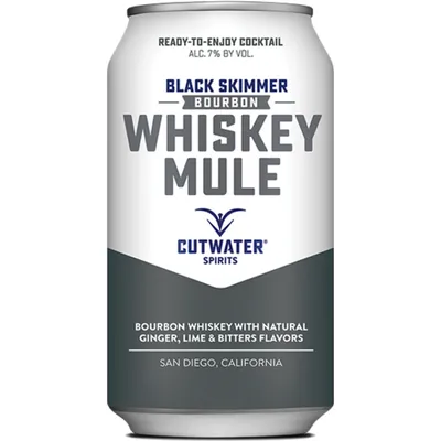 Cutwater Spirits Black Skimmer Bourbon Whiskey Mule Cocktail 355mL Aluminium Can
