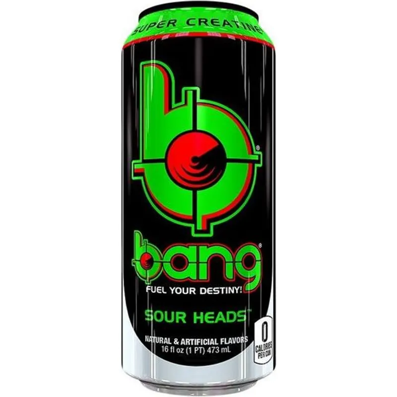 Bang Energy Sour Heads view 1