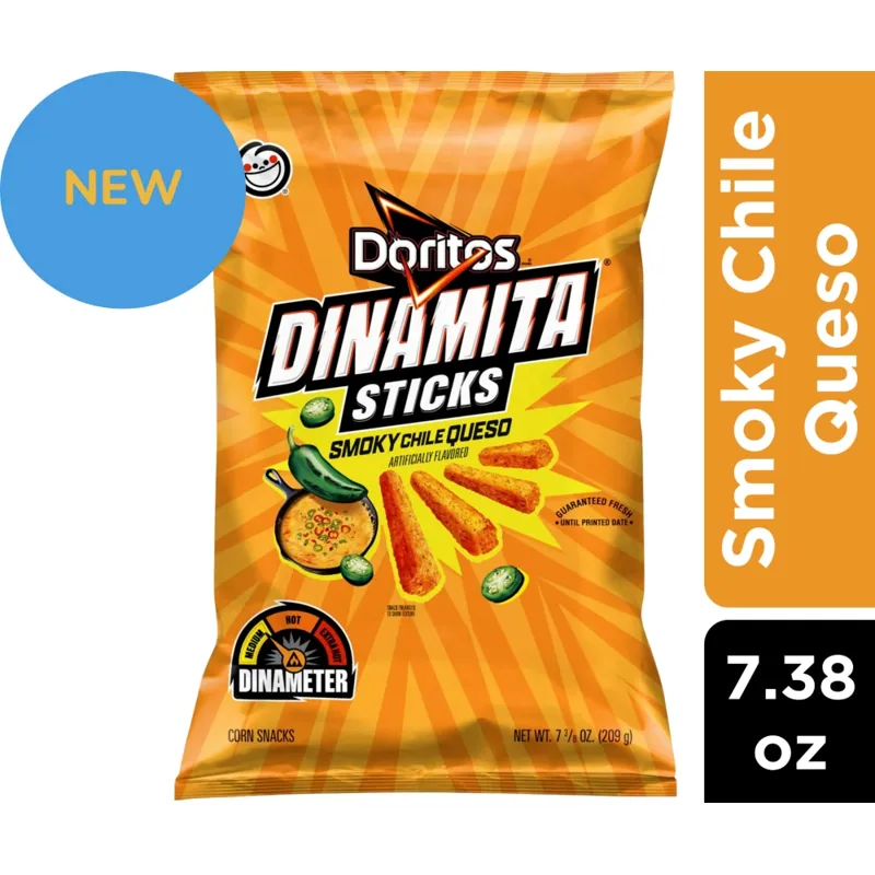 Doritos Dinamita Sticks Smokey Chile Queso Corn Snacks view 1