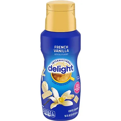 International Delight coffee creamer French vanilla 16oz Plastic Bottle