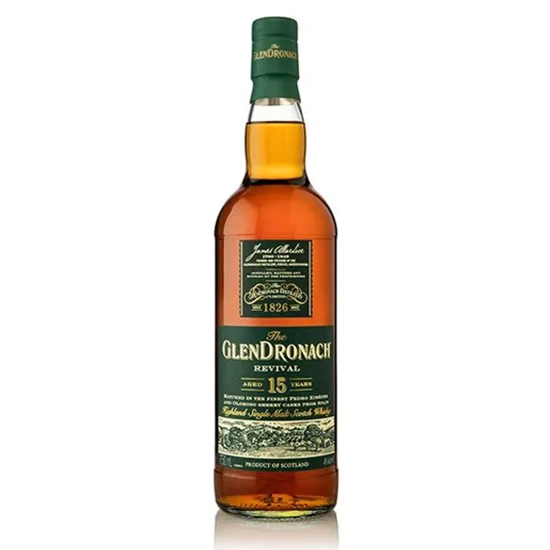 GlenDronach Revival Highland Single Malt Scotch Whisky 15 Year view 1