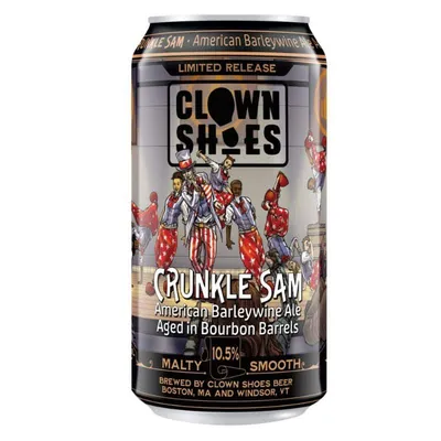 Clown Shoes Crunkle Sam Barleywine Ale 12oz can 4 Pack