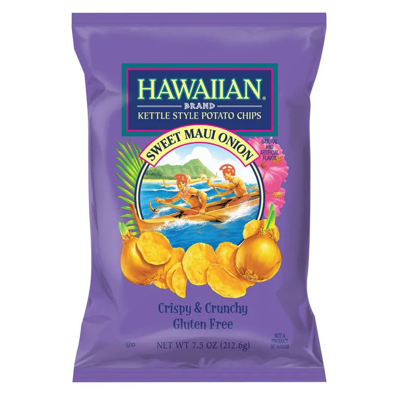 Hawaiian Brand Sweet Maui Onion Kettle Style Potato Chips view 1