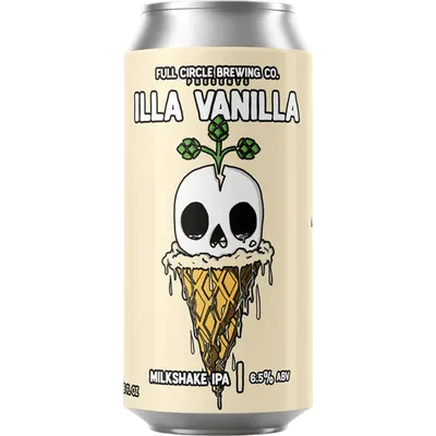 Full Circle Brewing Illa Vanilla Milkshake IPA 4x 16oz Cans