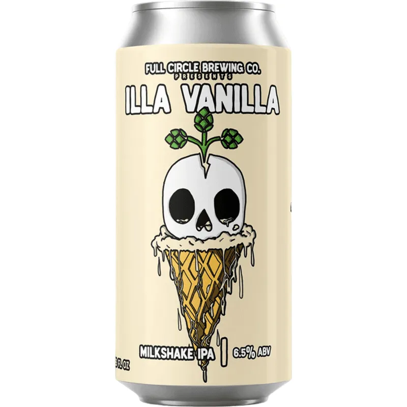 Full Circle Brewing Illa Vanilla Milkshake IPA view 1