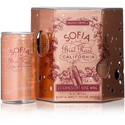 Sofia Brut Rosé 4pk 187ml cans