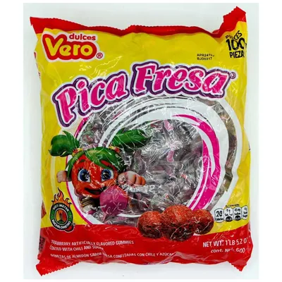 Vero Pica Fresa 100 piezas 600 g Bag