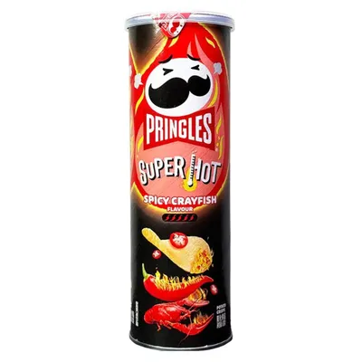 Pringles Spicy Crayfish Super Hot Flavor 110g Can