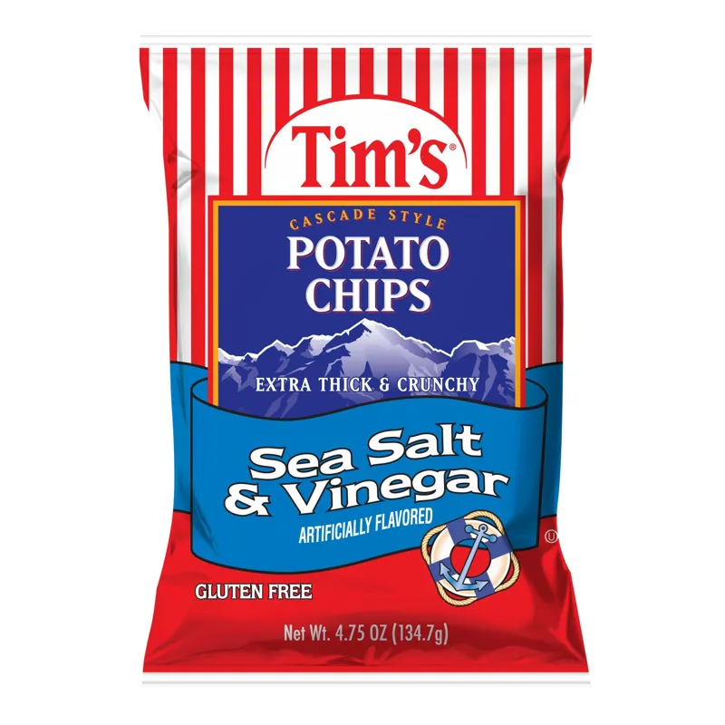 Tim's Cascade Style Potato Chips Sea Salt & Vinegar view 1