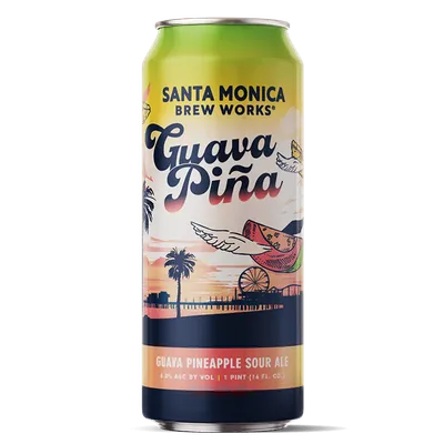Santa Monica Brew Works Guava Pina 4 Pack 16oz Cans