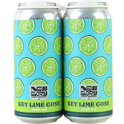 New Glory Key Lime Gose Sour Ale 4 Pack 16 oz Cans 4.7% ABV
