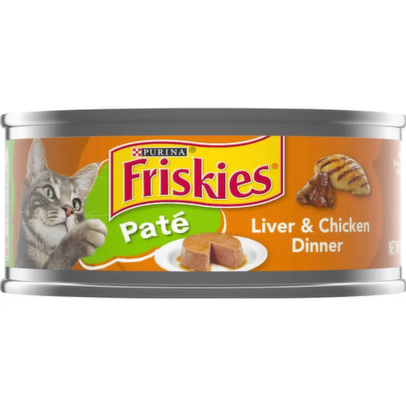 Friskies Pate Wet Cat Food Liver & Chicken Dinner view 1