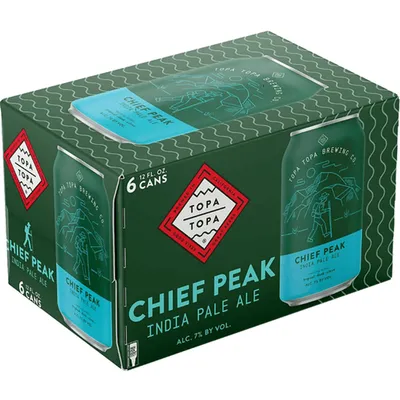 Topa Topa Brewing Co Chief Peak IPA 12 Pack 144 oz cans