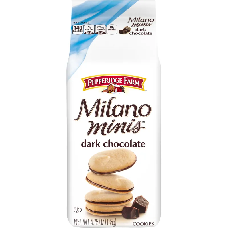 Pepperidge Farm Milano Minis Cookies Dark Chocolate view 1