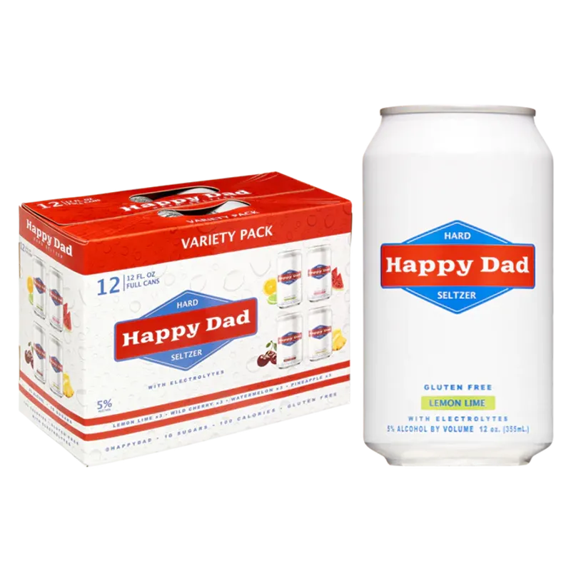 Happy Dad Hard Seltzer Wild Cherry view 1
