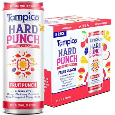 Tampico Hard Punch Pineapple 6 Pack 12oz Cans