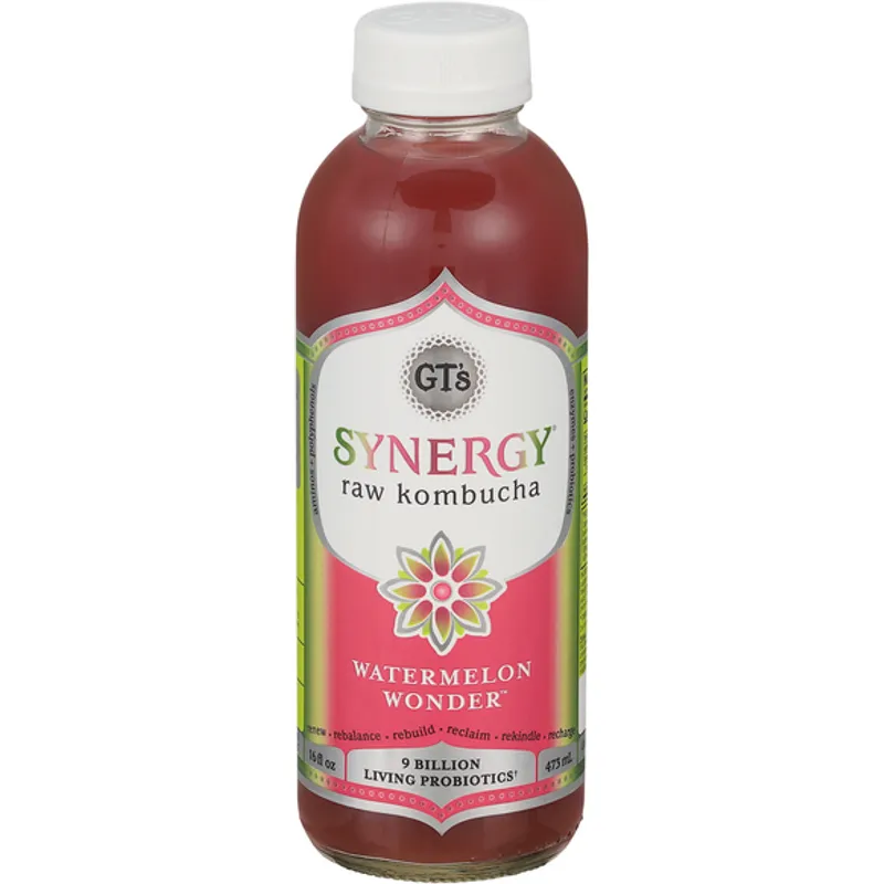 Gts Synergy Organic Kombucha Watermelon Wonder view 1