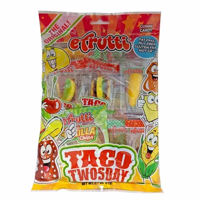 Efrutti Taco Twosday Gummi Candy 2.7 oz Bag