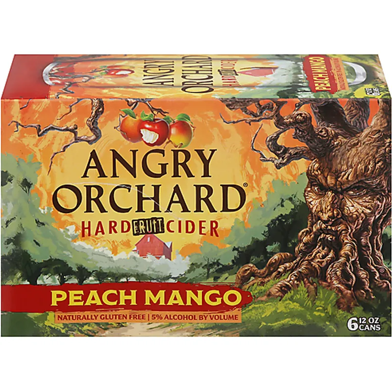 Angry Orchard Hard Fruit Cider Peach Mango view 1