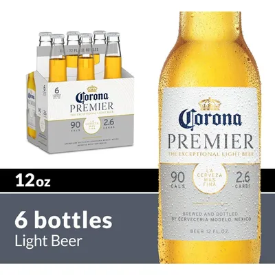 Corona Premier 6 Pack 12 oz Bottles