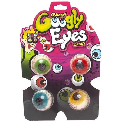 Googly Eyes Gummy Candy Pouch 1.97oz Bag