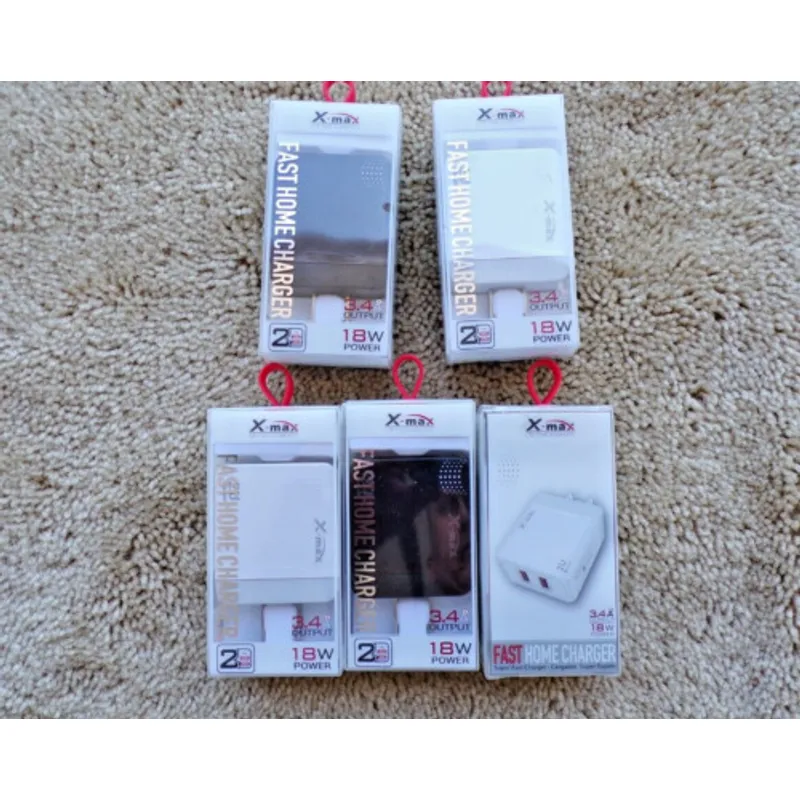 X-MAX Fast Home Charger USB Black view 1